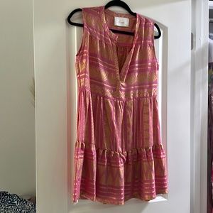 Kasia pink and gold dress
